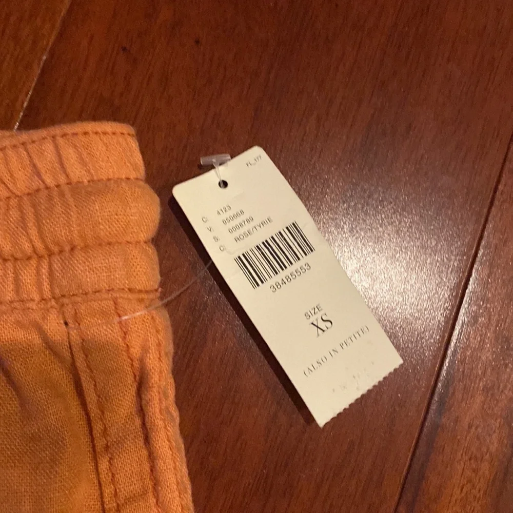 Anthropologie Hei Hei Coral Sight Seer linen cargo pants